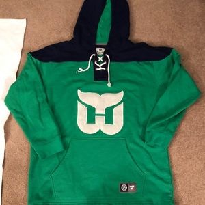 Hartford Whalers jersey style hoodie 2xl Fanatics